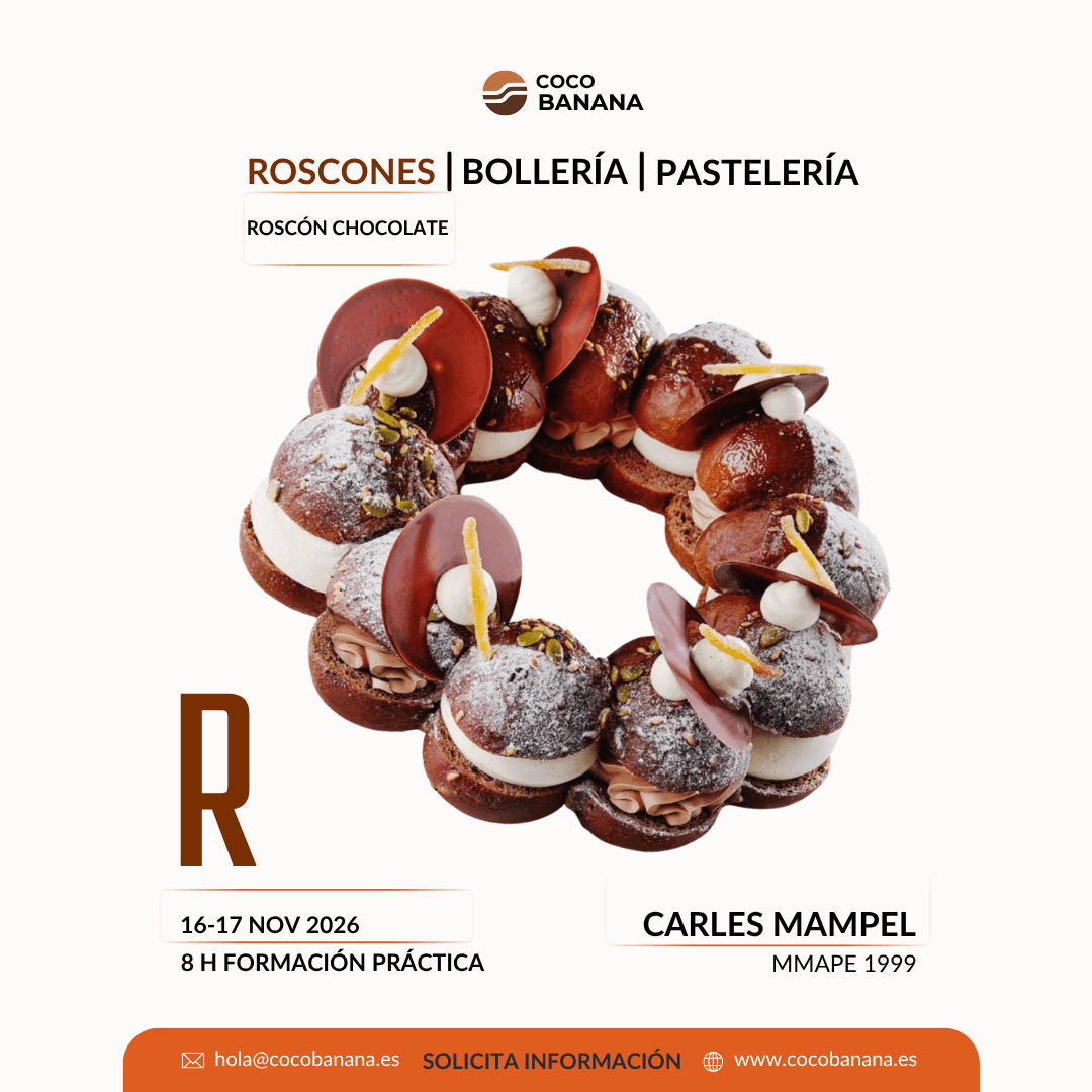 Curso de roscones contemporáneos con Carles Mampel en Cocobanana, Valencia